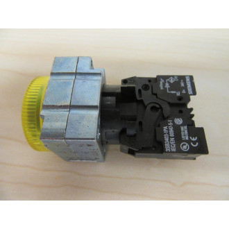 Siemens 3SB3644-6BA30-0CC0 Yellow 3SB36446BA300CC0 w3SB3403-1PA & Base - New No Box