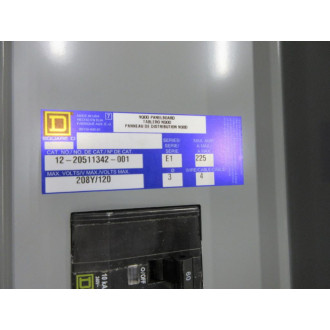 Square D 12-20511342-001 Interior Panelboard NQOB8584242