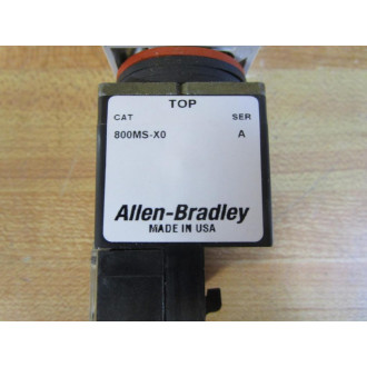 Allen Bradley 800MS-X0 Push Button Operator W800M-XA - New No Box