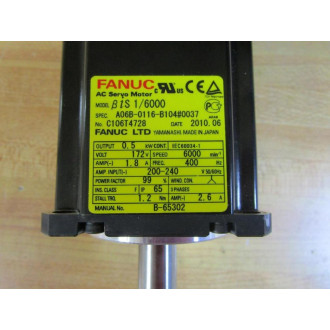 Fanuc A06B-0116-B1040037 AC Servo Motor BiS16000