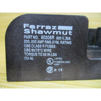 Gould Shawmut Ferraz 60308R Fuse Holder 600V 30A 3-Pole - New No Box