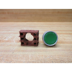 Siemens 3SB02-PFG Furnas Green Push Button Operator WHolder (Pack of 2) - Used