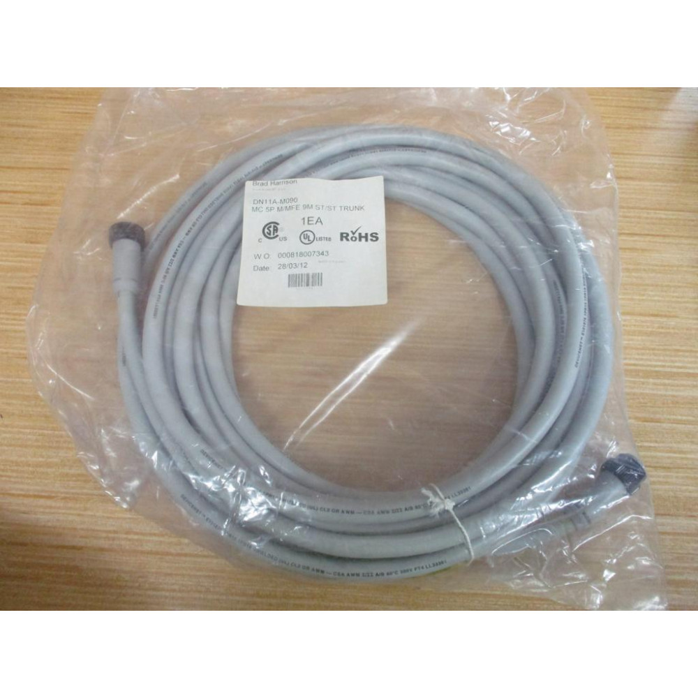 Brad Harrison DN11A-M090 Double Ended Cordset DN11AM090 Brad Harrison DN11A-M090 Double Ended Cordset DN11AM090