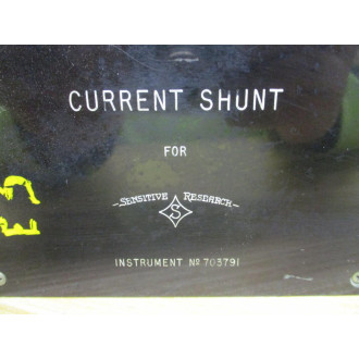 Sensitive Research 703791 Current Shunt - Used