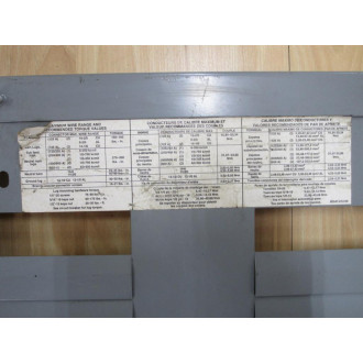 Square D NF430L2C Schneider Electric Panel Board Front Panel Only - Used