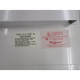 Hoffman T-502309 Enclosure T502309 16"x16"x6" - New No Box