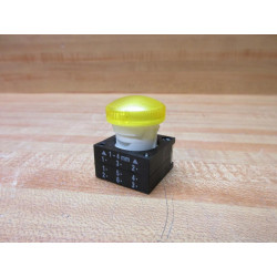 Siemens 3SB3001-6BA30 Furnas Yellow Indicator Light WHolder - New No Box