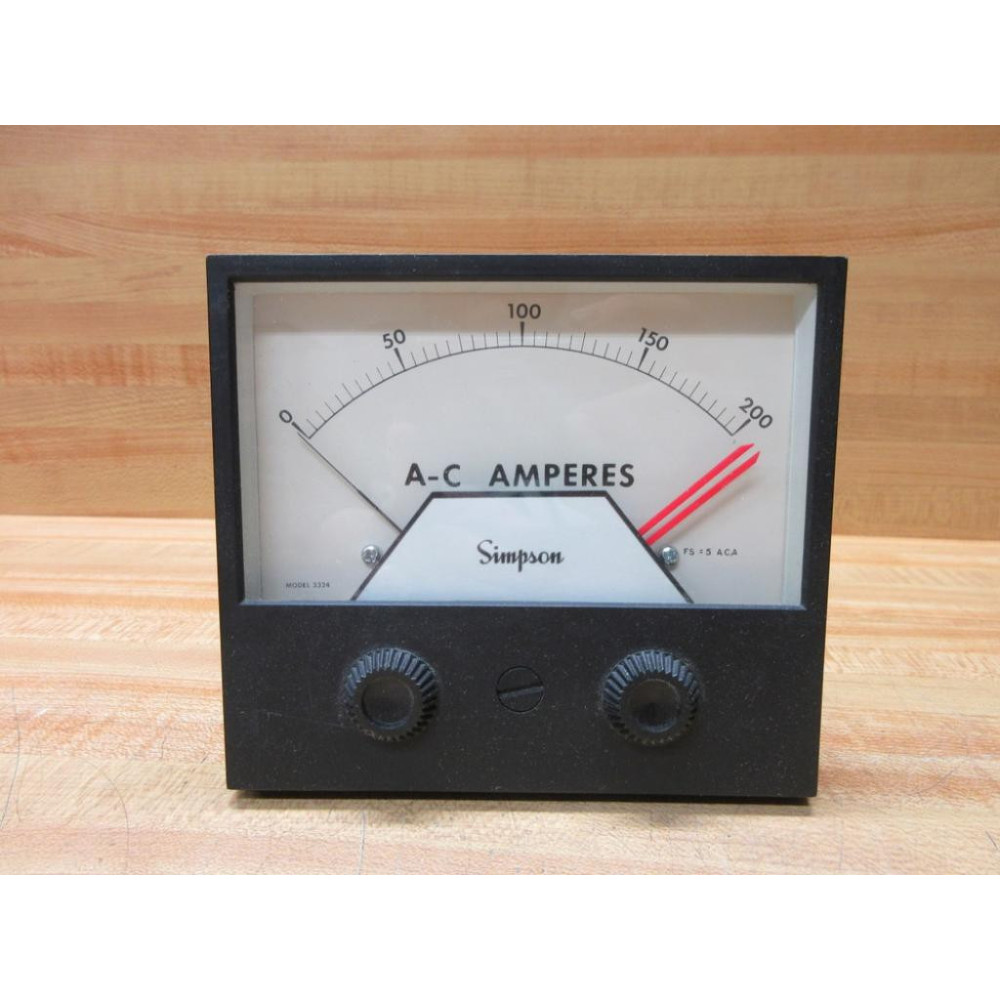 Simpson 3344A1XA A-C Ampere Meter 3324 - Used