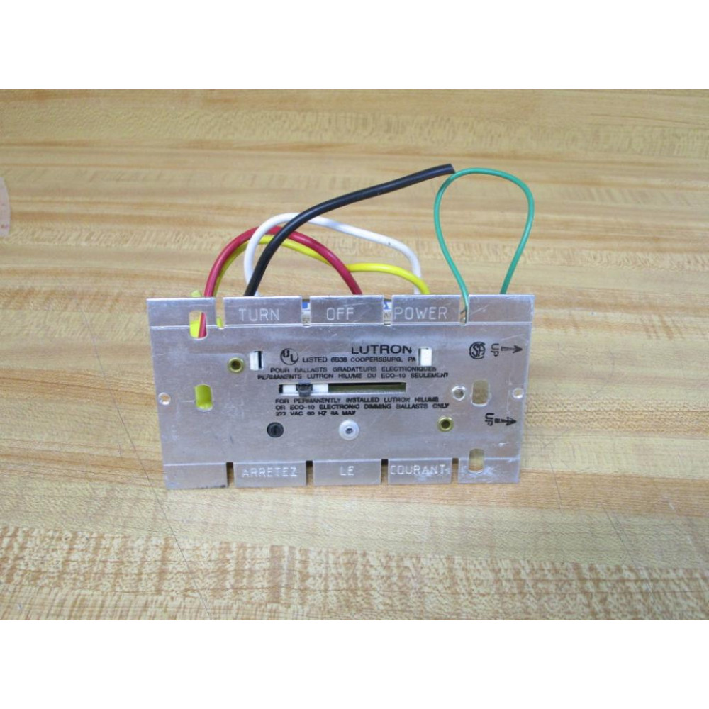 Lutron NTF-10-277 Fluorescent Dimmer NTF10277 WOut Cover - Used
