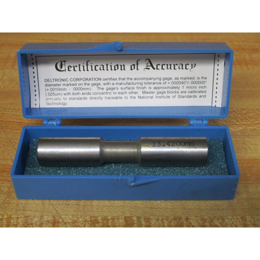 Deltronic 13.4200mm Pin Gage 13.4200