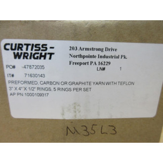 Curtiss-Wright 71630143 Preformed Carbon Yarn 1000109317 (Pack of 5)