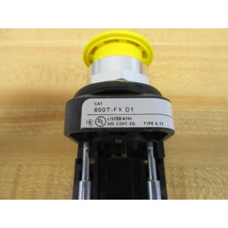 Allen Bradley 800T-FXD1 Button 800T-FX WYellow Cap - New No Box