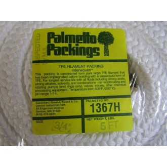 Palmetto Packings 1367H 34" TFE Filament Packing 5'