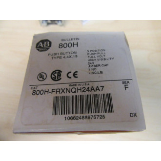 Allen Bradley 800H-FRXNQH24AA7 Push Pull Switch