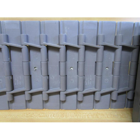 Rexnord REX 821 Table Top Chain 821 Gray WGrippers, 10' Length - Used