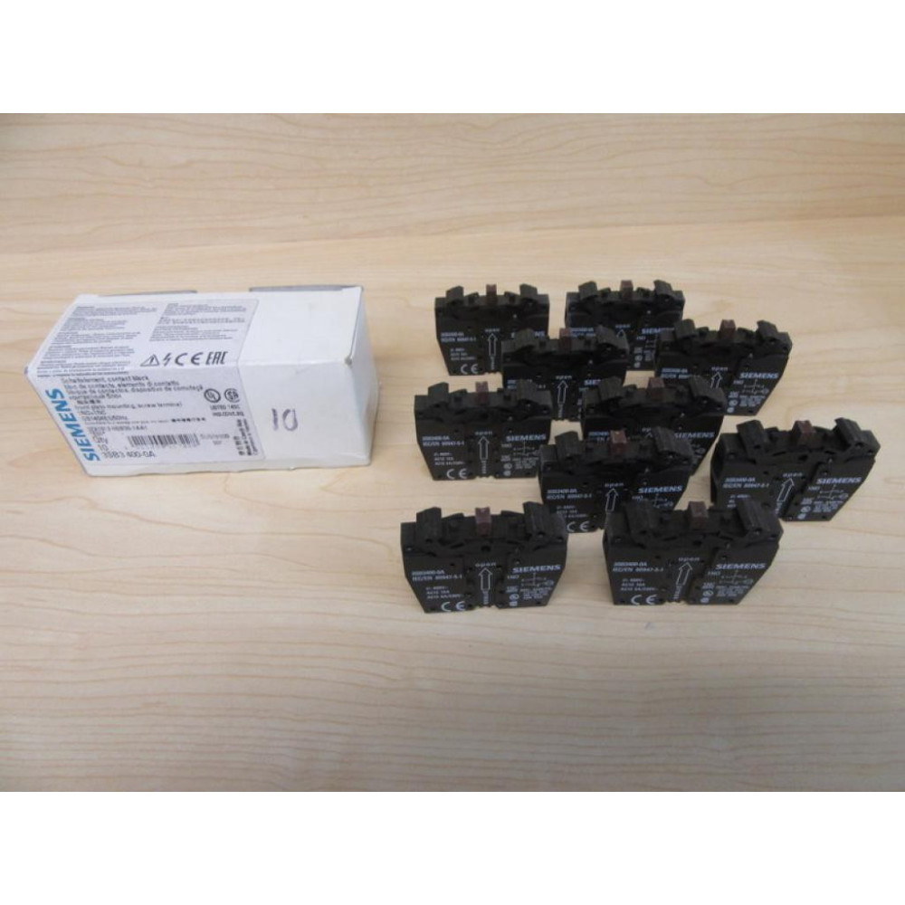 Siemens 3SB3400-0A Contact Block 3SB34000A (Pack of 10)