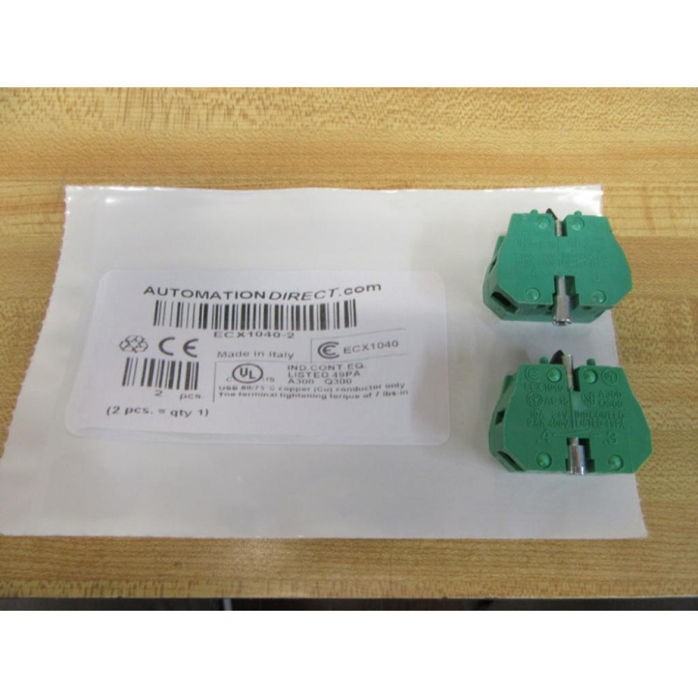 Automation Direct ECX-1040 Contact Block ECX1040 (Pack of 2)