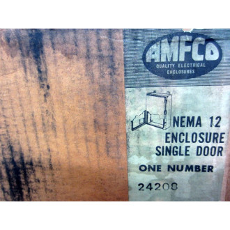 AMFCO 24208 Single Door Enclosure 24" X 20" X 8" Old Stock