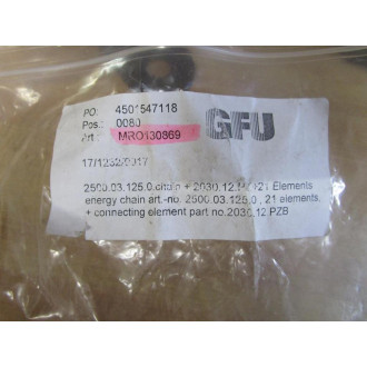 Igus 2500.03.125.0 Energy Chain 2500.03.125 40" 21 Links - New No Box