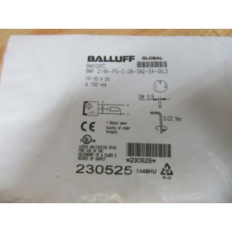 Balluff BMF 214K-PS-C-2A-SA2-S4-00,3 Magnetic Sensor BMF00FC