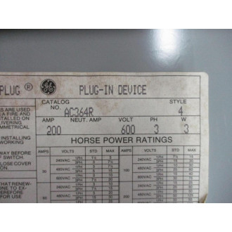 General Electric AC364R GE Plug-In Device - New No Box