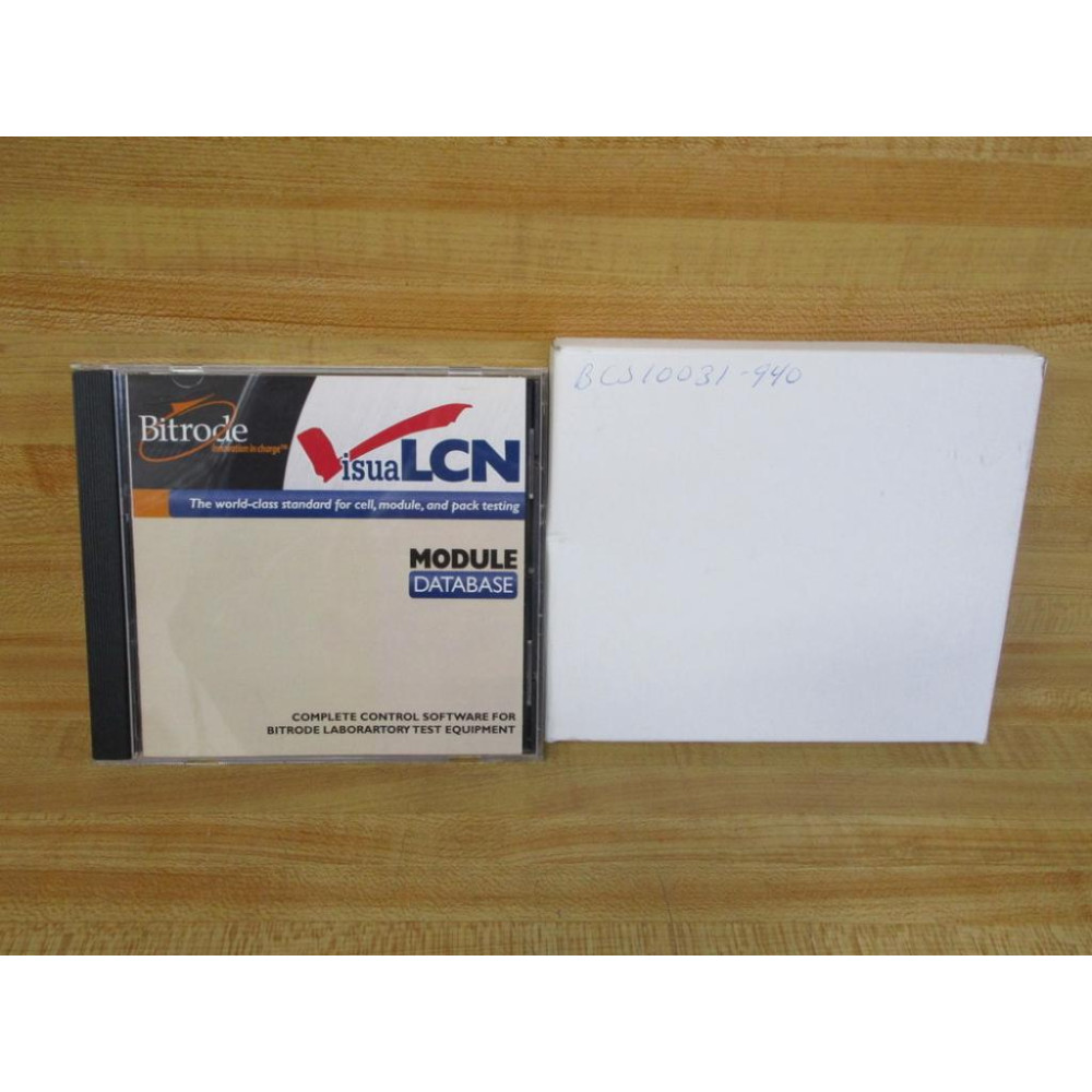 Bitrode BCS10031-940 VisuaLCN Module Database CD 9.40 Bitrode BCS10031-940 VisuaLCN Module Database CD 9.40