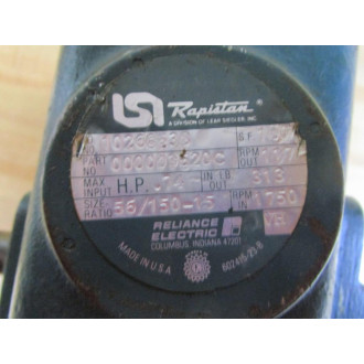Rapistan 10268538 ISI Gear Reducer 000003520C - Used