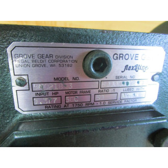 Grove Gear BMQ218-3 Regal Baloit Gear Reducer BMQ2183 - New No Box