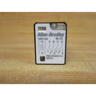 Allen Bradley 700-HC24A1-4 120V AC Relay 700-HC24A1-4 120VAC Series D (Pack of 2) - New No Box