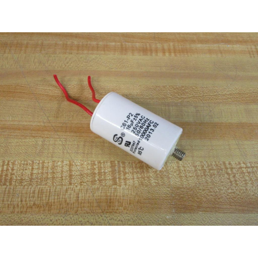 Sheng Ye C61-P2 Capacitor 16µF 250VAC C61P2 Round - 16µF±5% - Used
