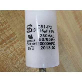 Sheng Ye C61-P2 Capacitor 16µF 250VAC C61P2 Round - 16µF±5% - Used