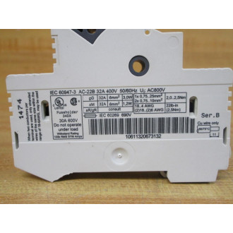 Allen Bradley 1492-FB1M30-L Fuse Holder 1492FB1M30L Chipped (Pack of 2) - Used
