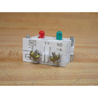 Cutler Hammer 10250T1 Contact Block 10250T91000T Grey 1N.O 1N.C (Pack of 2) - Used
