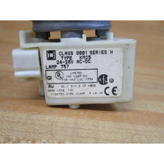 Schneider Electric 9001-KP35A9 Square D Pilot Light Assembly - Used
