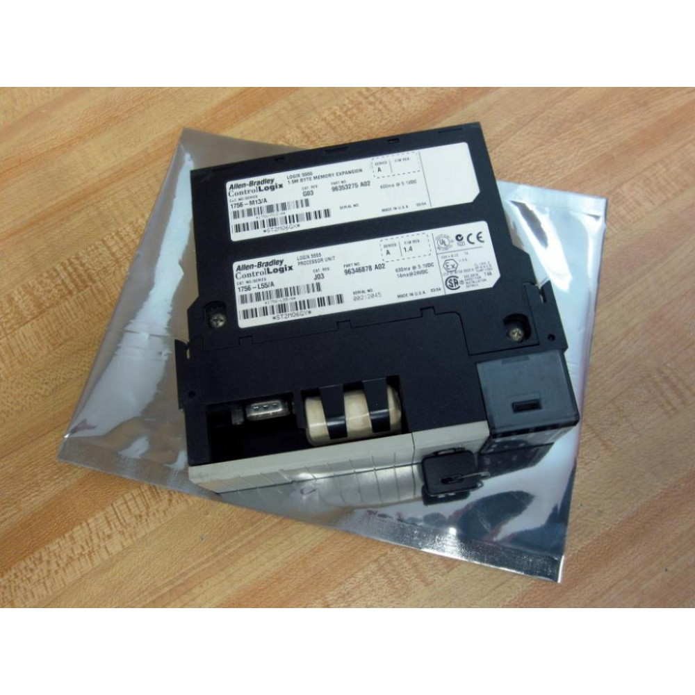 Allen Bradley 1756-L55 ProcessorMemory Module 1756-M13 Memory - Used Allen Bradley 1756-L55 ProcessorMemory Module 1756-M13 Memory - Used