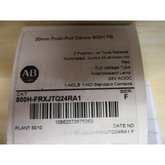 Allen Bradley 800H-FRXJTQ24RA1 Push Pull Switch