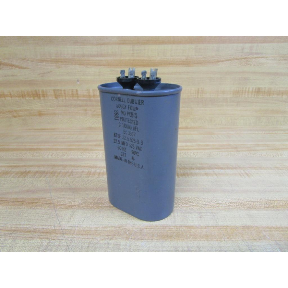 Cornell Dubilier KTSF22.5-525-3-3 Capacitor 22.5MFD 525VAC8931 - New No Box