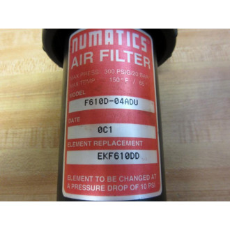 Numatics F610D-04ADU Air Filter F610D04ADU - New No Box