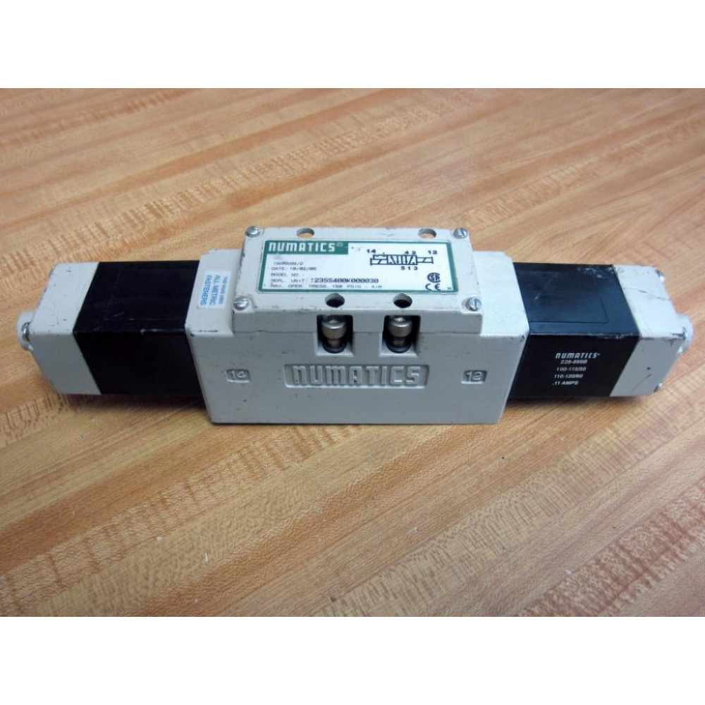 Numatics I23SS400K000030 Solenoid Valve IS055992 - New No Box Numatics I23SS400K000030 Solenoid Valve IS055992 - New No Box