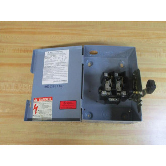 Square D D221N Schneider Electric Safety Switch Ser. E2 - Used