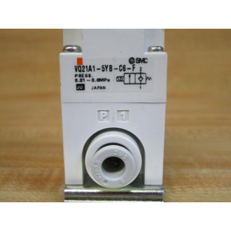 SMC VQ21A1-5YB-C6-F Solenoid Valve VQ21A15YBC6F - New No Box