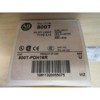 Allen Bradley 800T-PDH16R Pilot LIght