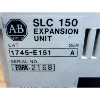 Allen Bradley 1745-E151 SLC 150 Expansion Unit 1745E151 Ser.A - Used