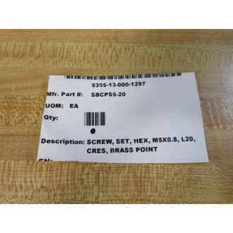 Generic SBCPS5-20 Set Screw SBCPS520 (Pack of 11) - New No Box
