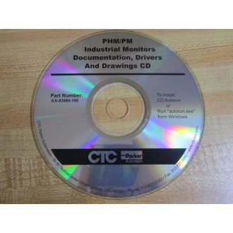 Parker KA-83989-100 CTC PHMPM Industrial Monitors KA83989100 - New No Box