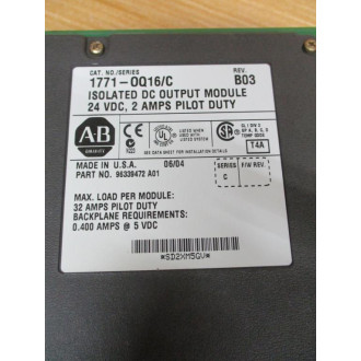 Allen Bradley 1771-OQ16 OP Module Ser.C,Rev.B03, Cracked - Used