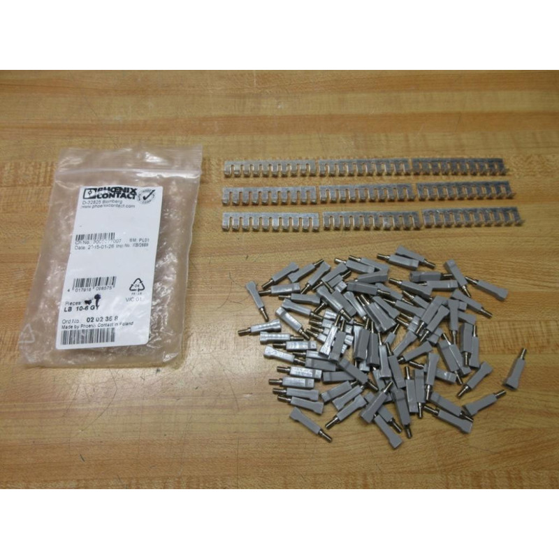 Phoenix Contact LB 10-6 GY Jumper Bar 0202358 (Pack of 9)