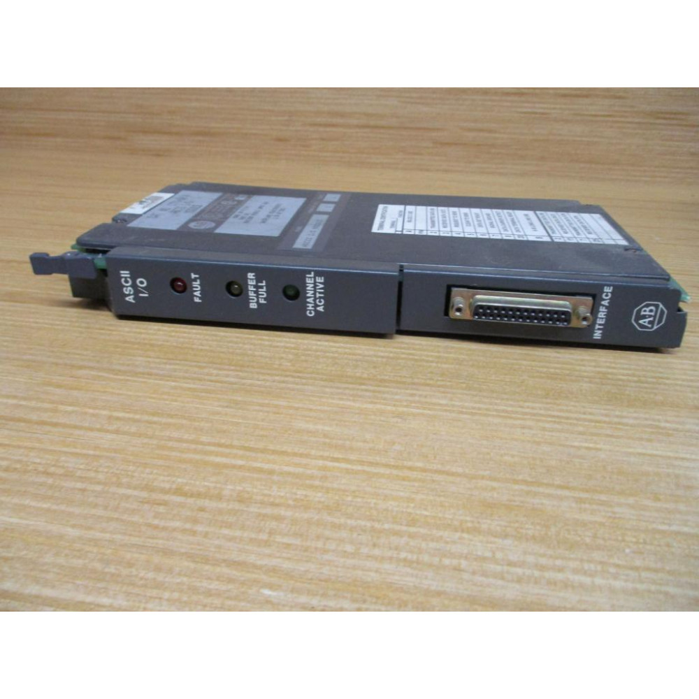 Asci Module Cable Allen Bradley 1771-DA ASCII IO Module 1771DA Ser.A, FW Rev.C - Used