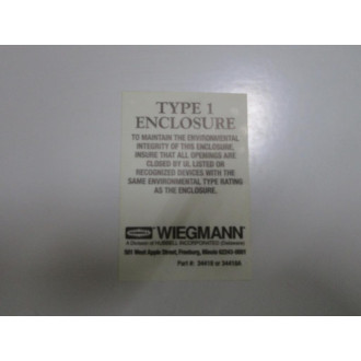 Air Caster AIR-ALARM Wiegmann Enclosure 34418A 12x10x6 - Used