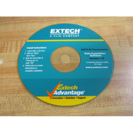 Extech Instruments 42570 IR Data Acquisition Software CD Version 1.6 - Used